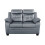 Luxury Life (Grey, 3 Plus 2 Set) Aura Faux Leather Sofa Set 4