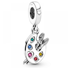 Pandora-kompatibler Anhänger aus 925er Silber für das Künstlerpalettenarmband – ideal für Musikerinnen