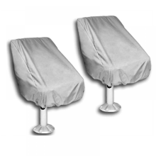 2-pack bootstoelhoes voor buiten, waterdichte voetstuk, ponton, kapiteinsbootbank, stoelhoes van Oxford-stof, stuurstoelbeschermhoezen