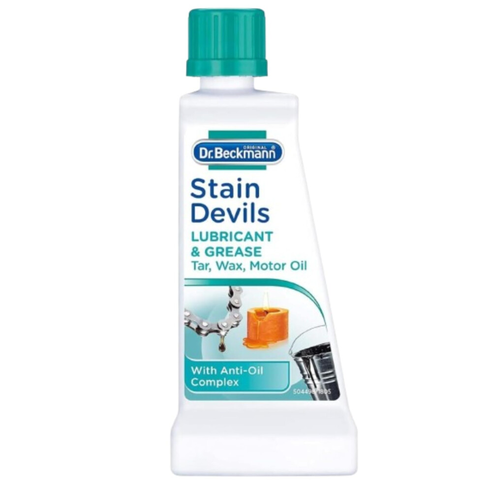 1 X 50ml Dr. Beckmann Stain Devils Grease, Lubricant & Paint Remover Fast-Acting Solution
