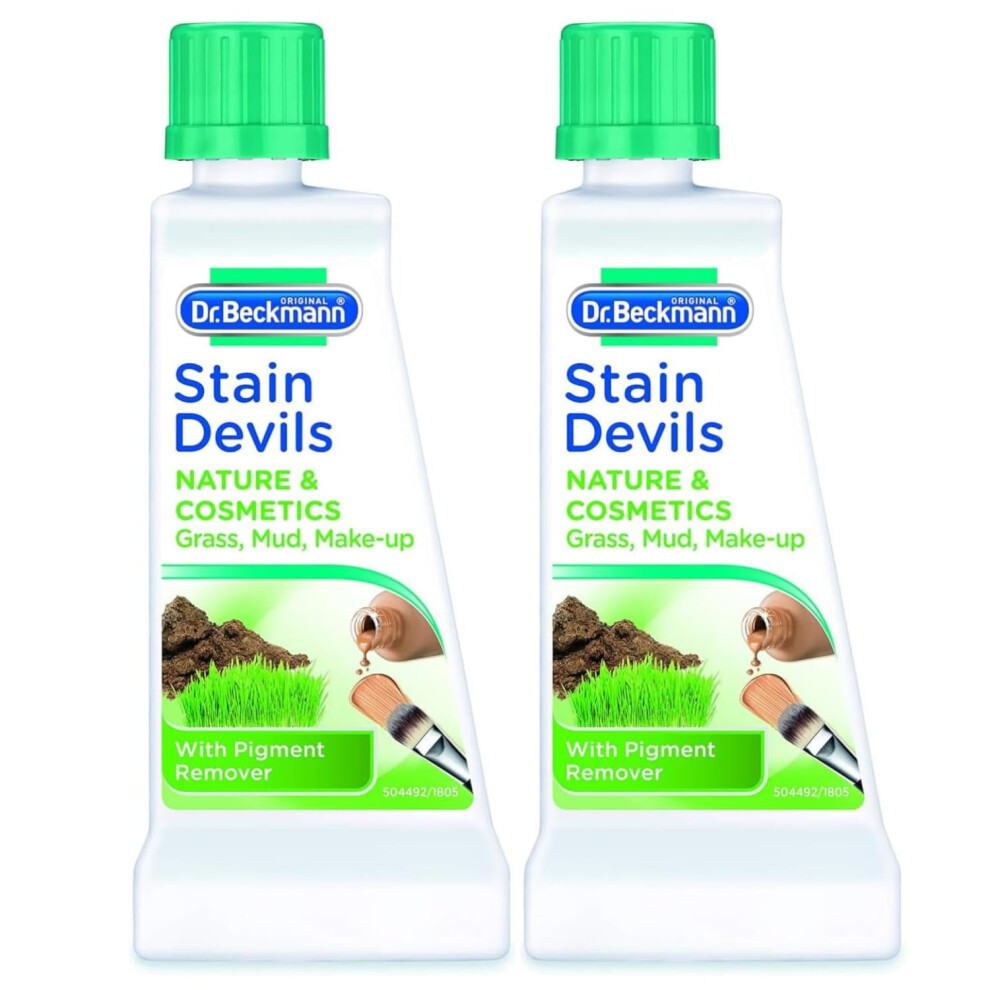 2 X 50ml Dr. Beckmann Stain Devils Nature & Cosmetics Remover Fast-Acting Solution