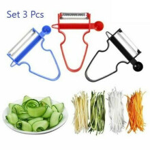 Multifunctional Peeler Set, Stainless Steel Vegetable & Fruit Peelers, Potato Grater, Julienne Cutter, Cheese & Food Slicer Kitchen Tool 3 Pcs