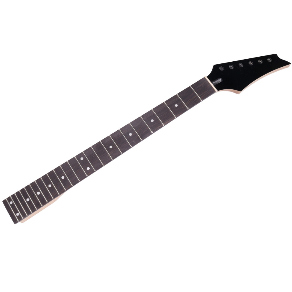Manche de rechange en érable 24 frettes, touche en palissandre pour guitare noire