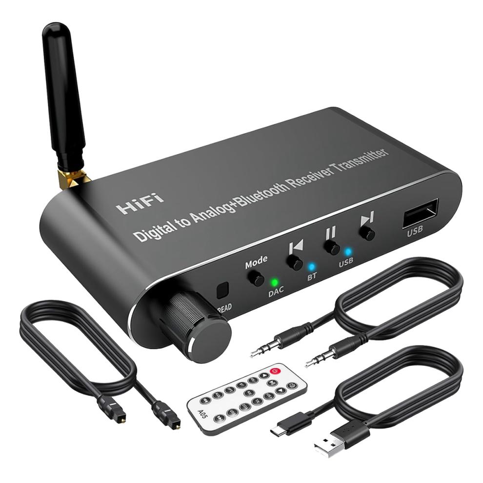 Bluetooth 5.1 Transmitter Receiver Digital To Analog Audio Converter 4852257270707
