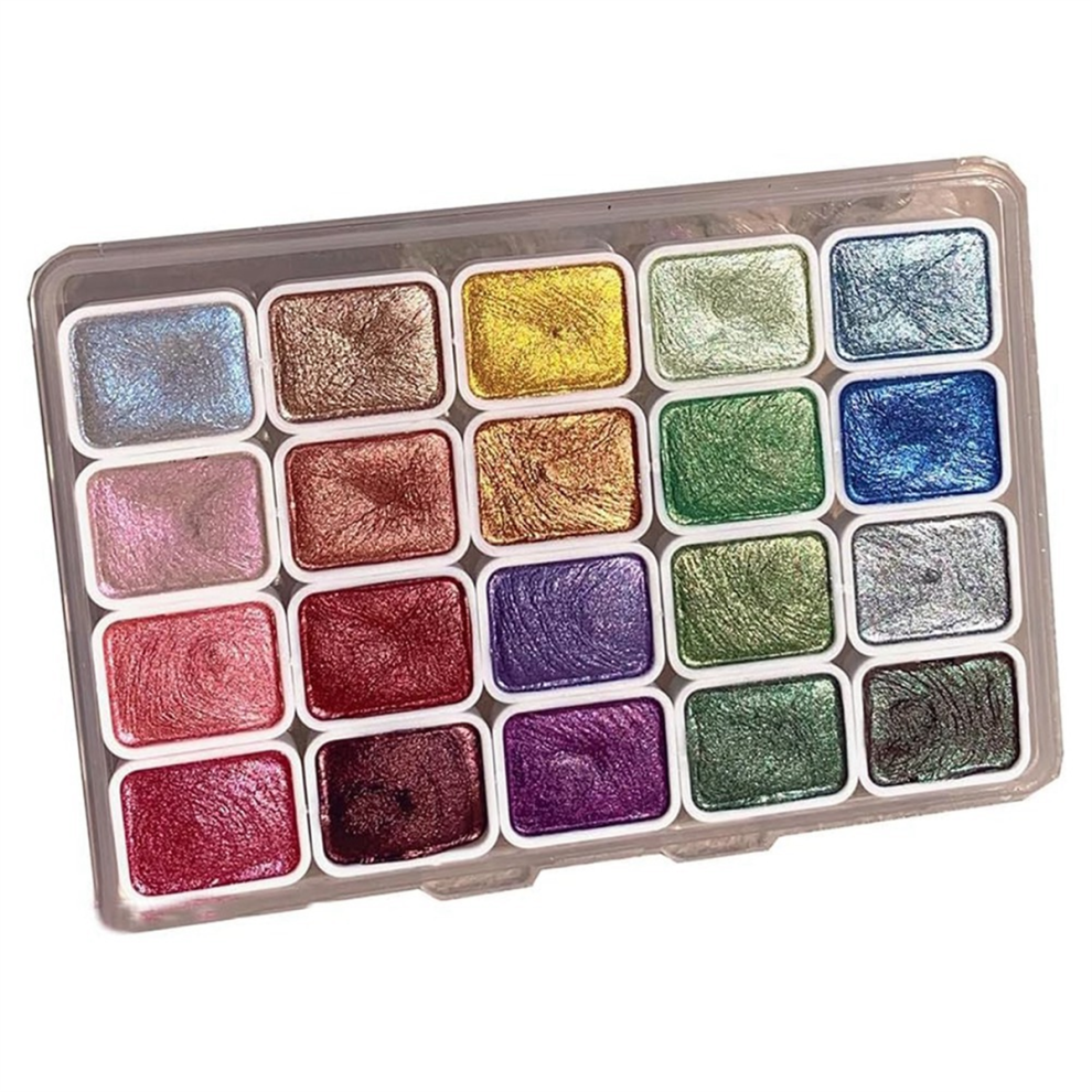 Ensemble de peinture aquarelle 20 couleurs (1 ml-A)