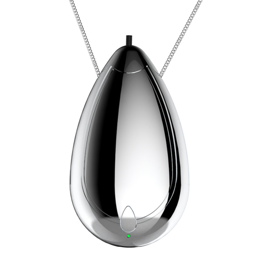 Sem Marca Mini Wearable Air Purifier, Personal Travel Size Air Purifier, Silver