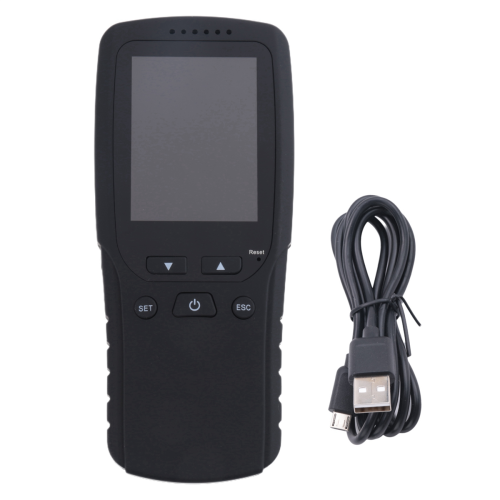Monitor de qualidade do ar 9 em 1 para ambientes internos e externos PM2.5, PM1.0, PM10, HCHO