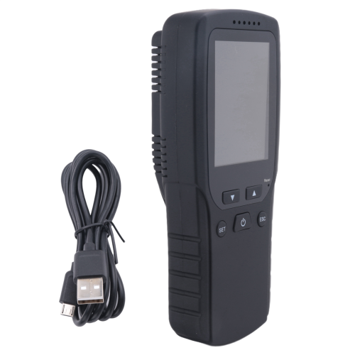 Monitor de qualidade do ar 9 em 1 para ambientes internos e externos PM2.5, PM1.0, PM10, HCHO 2