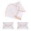 20 stuks/set warmdrukpapier envelop transparant roségoud 2