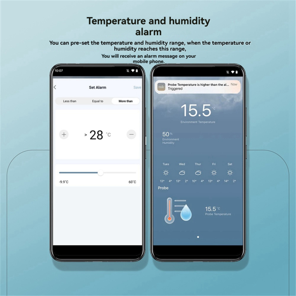 Tuya Smart Home Wifi Temperature & Humidity Sensor 4852257294932