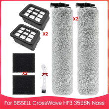 Hoofdrolborstel HEPA-filter voor BISSELL CrossWave HF3 3598N Nass