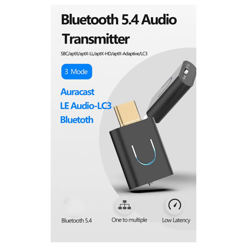 Tebe LE Audio LC3 BT 5.4 Audiosender für PC TV PS4/5 2