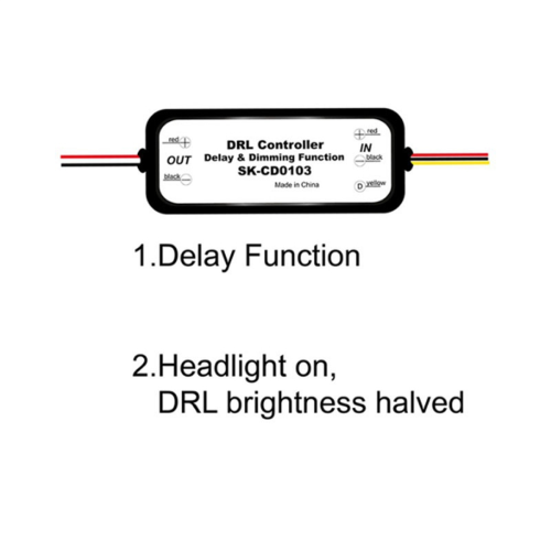 1Pcs DRL Controller Auto Car Daytime Running Light Relay SK-CD0103 1