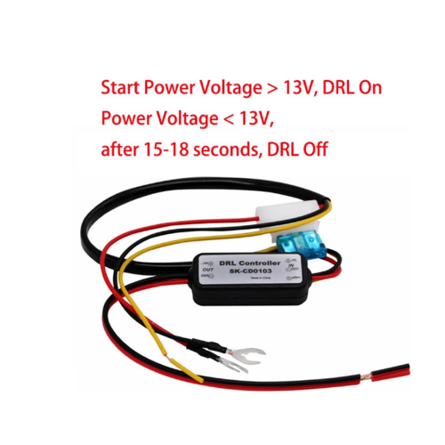 1Pcs DRL Controller Auto Car Daytime Running Light Relay SK-CD0103 2