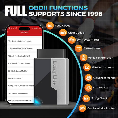Ediag Elite OBD2 Scanner All System Car Diagnostic Tool 2