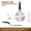 Placa adaptadora para fogão de indução 13 cm/5,1 polegadas dissipador de calor 2