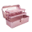 Glitter Pink & Craft Tool Storage Box,3-Layer Stackable Carry Tackle 1