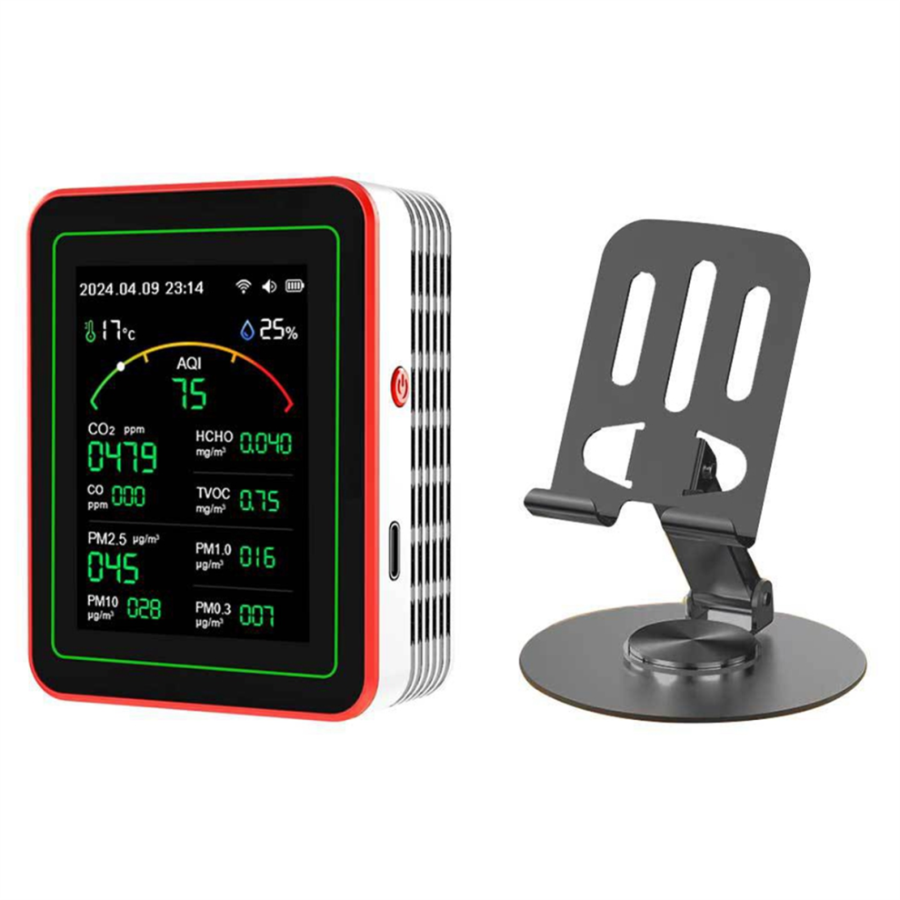 Sem Marca Tuya Wifi 15 In 1 Air Quality Detector Household Portable,A
