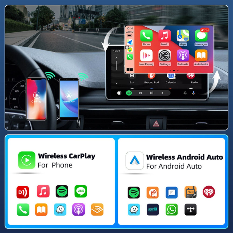 Photos - Reversing Camera Android Auto CarPlay Adapter Wired to Wireless AI Box