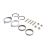 Exhaust Flange Install Kit Flanges Gaskets Nuts Washers for 2