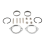 Exhaust Flange Install Kit Flanges Gaskets Nuts Washers for 3