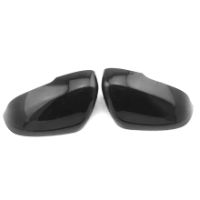 For S60 V40 Gloss Black Side Rearview Mirror Cover Caps