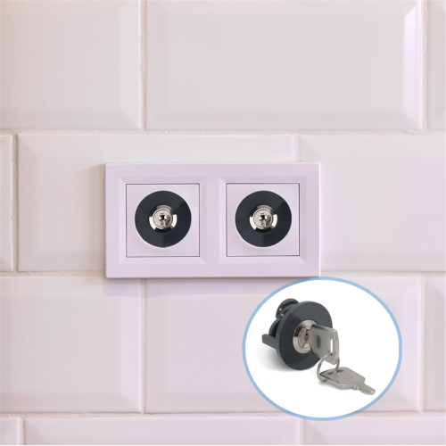 Socket Lock, Lockable Socket,4pcs Sockets Child Lock 1