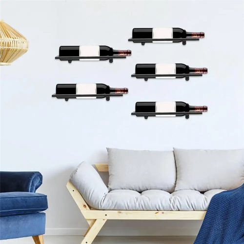Wine Holder Wall Mounted Metal Hanging Wine Display Holder 2