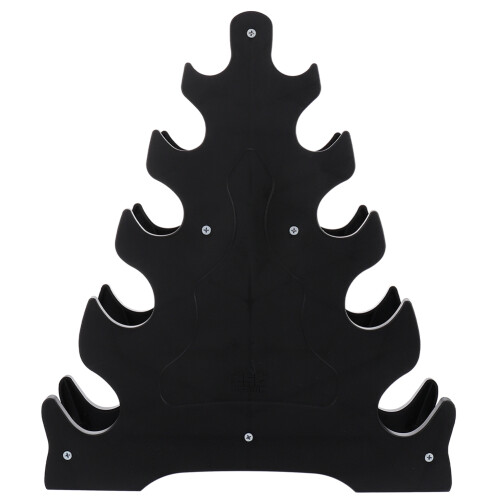 Soporte para mancuernas compacto con estructura en A