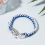 10 peças de pulseira de paracord com fivela e manilha, clipe em D, prata 3