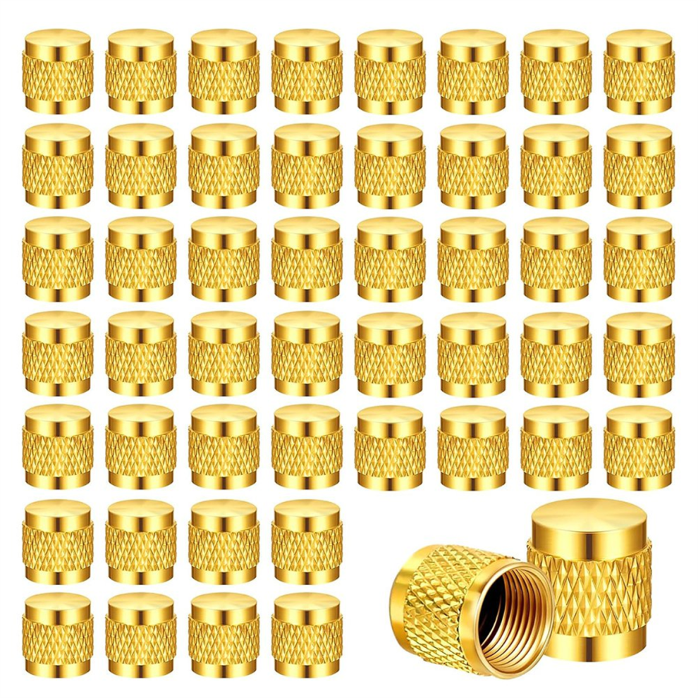 50 Pcs Brass Flare Cap, Solid Brass Caps With Neoprene O Ring Seal 4852257222553