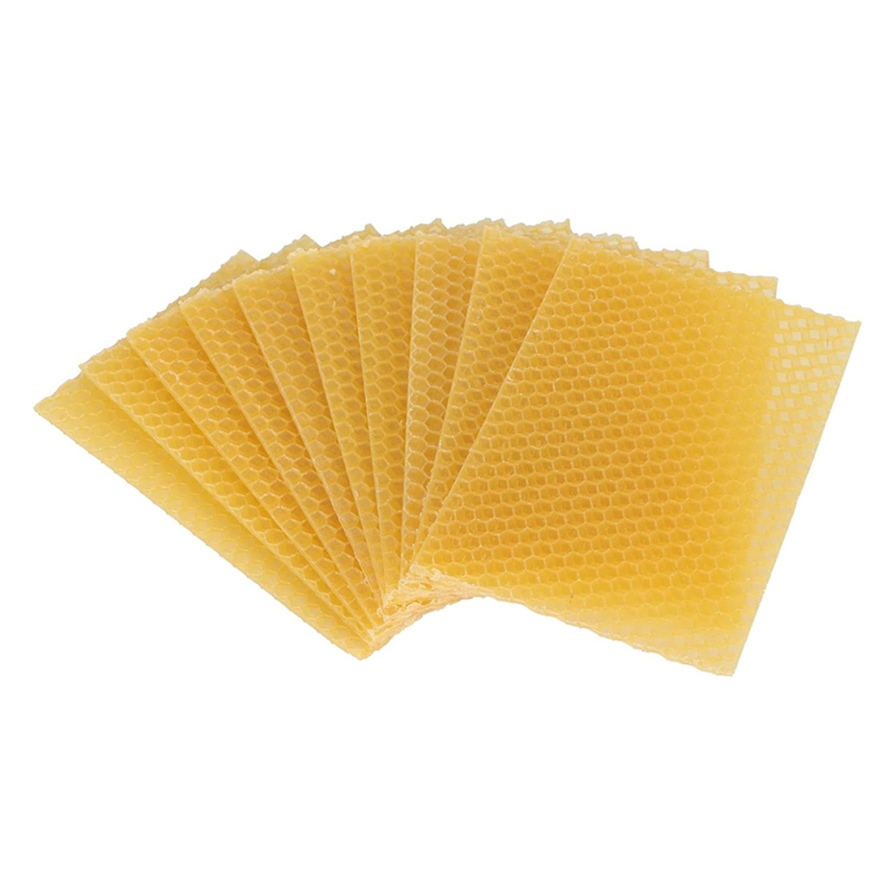 Beeswax Sheets 10Pcs Beeswax Foundation Sheets Wax Foundation-image-OPC-PGZ5KBR-NEW