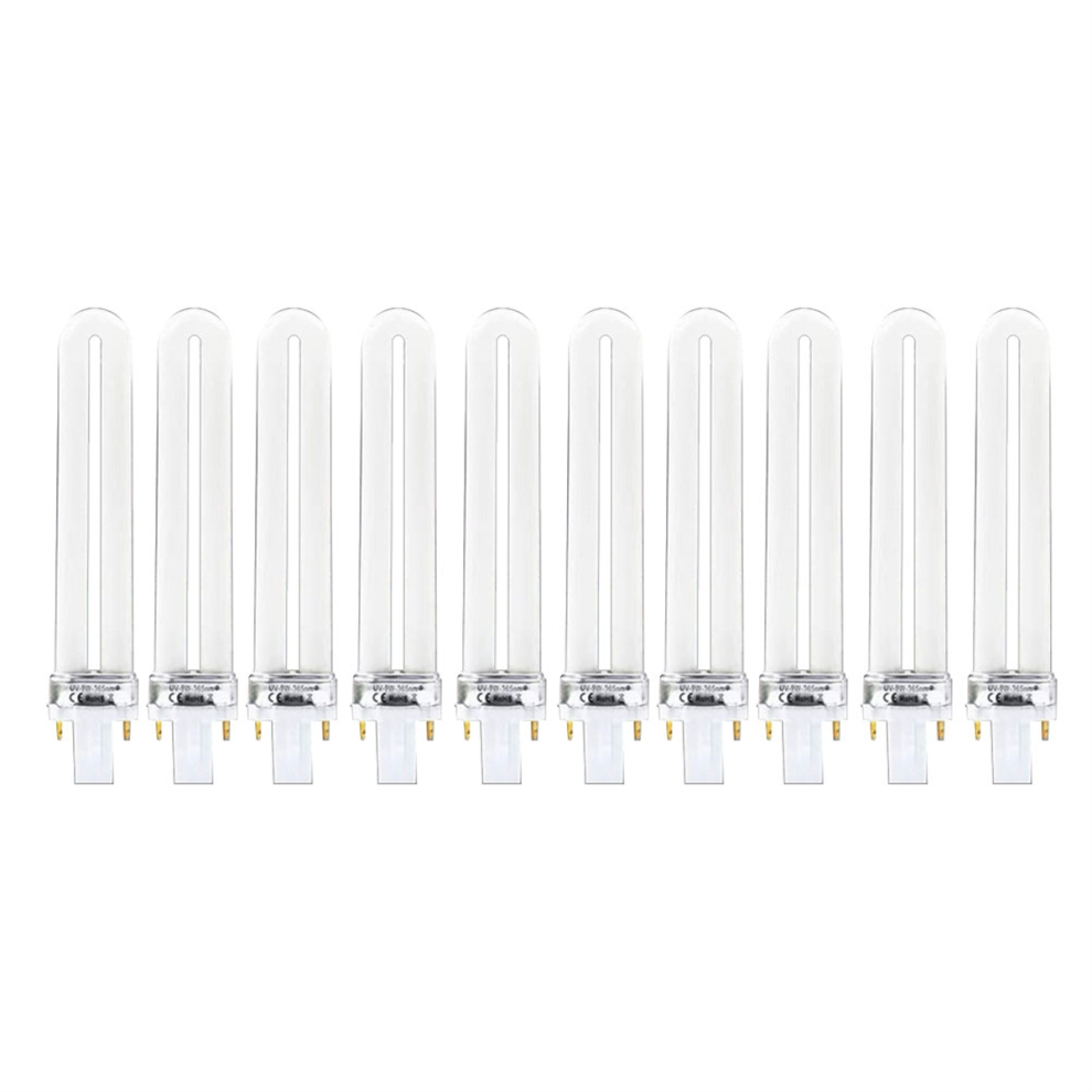 Sem Marca 10Pcs 9W Nail Uv Machine 365Nm Lamp Bulb Tube