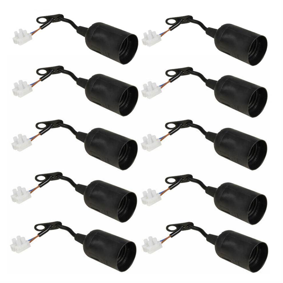 10Pcs E27 Lamp Holder Lamp Holder Diy Construction Site Socket 4852257238325