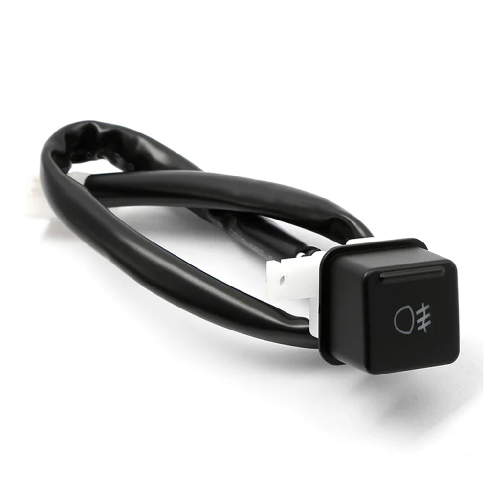 Interruttore A Pulsante Per Lampada Fendinebbia Per Motocicletta, Colore Nero