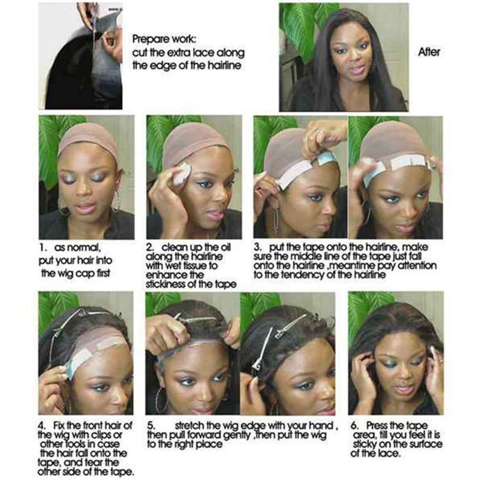 Sem Marca Unisex Not,Specified 36Pc/Lot Fixed Wigs Tape Double Adhesive Extension Hair Strips