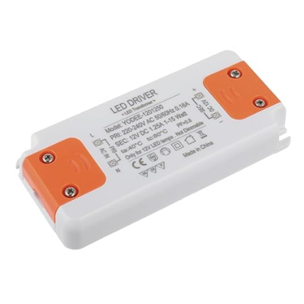 Trasformatore A Bassa Tensione Per Led Da 12 V E 15 W, Alimentatore Per Driver Led Senza Rumore