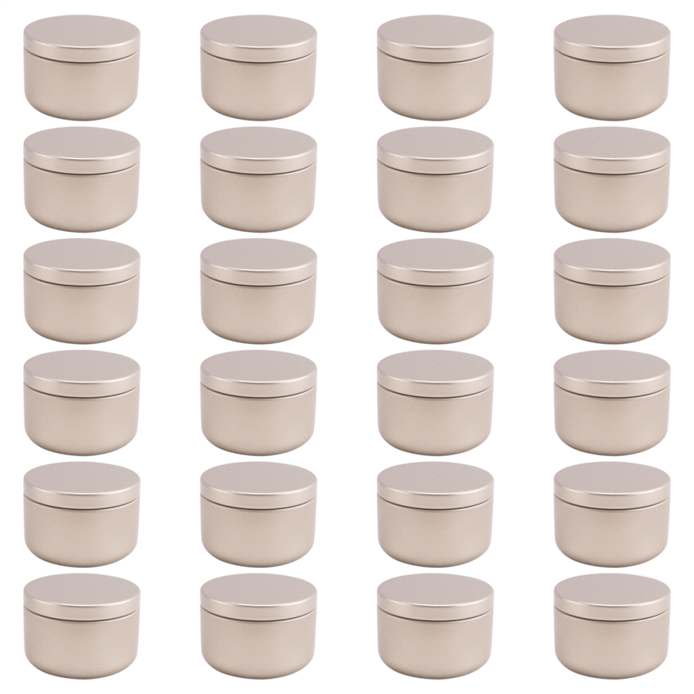 24 Pezzi Etichette Decorative Per Barattoli Di Candele Barattoli Di Stoccaggio Vuoti Latta Per Candele, A