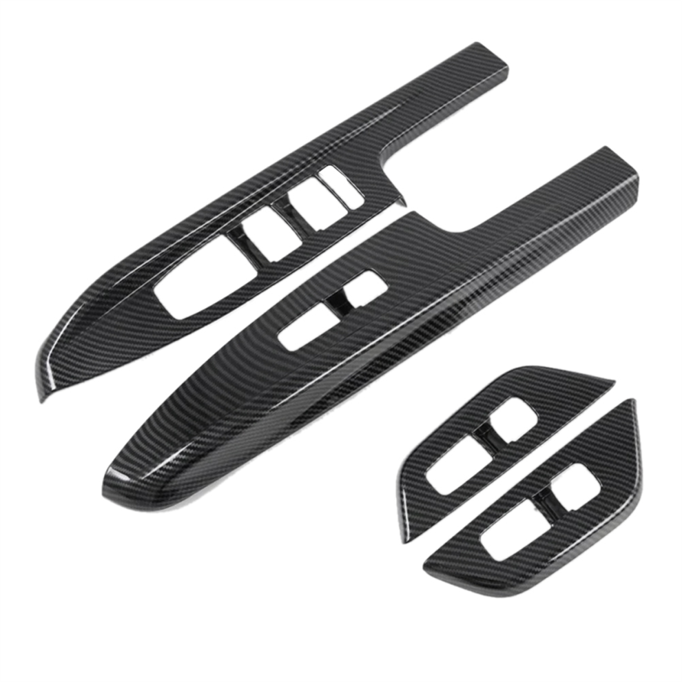 Carbon Fiber Car Window Glass Lift Switch Button Cover Trim 4853226358624