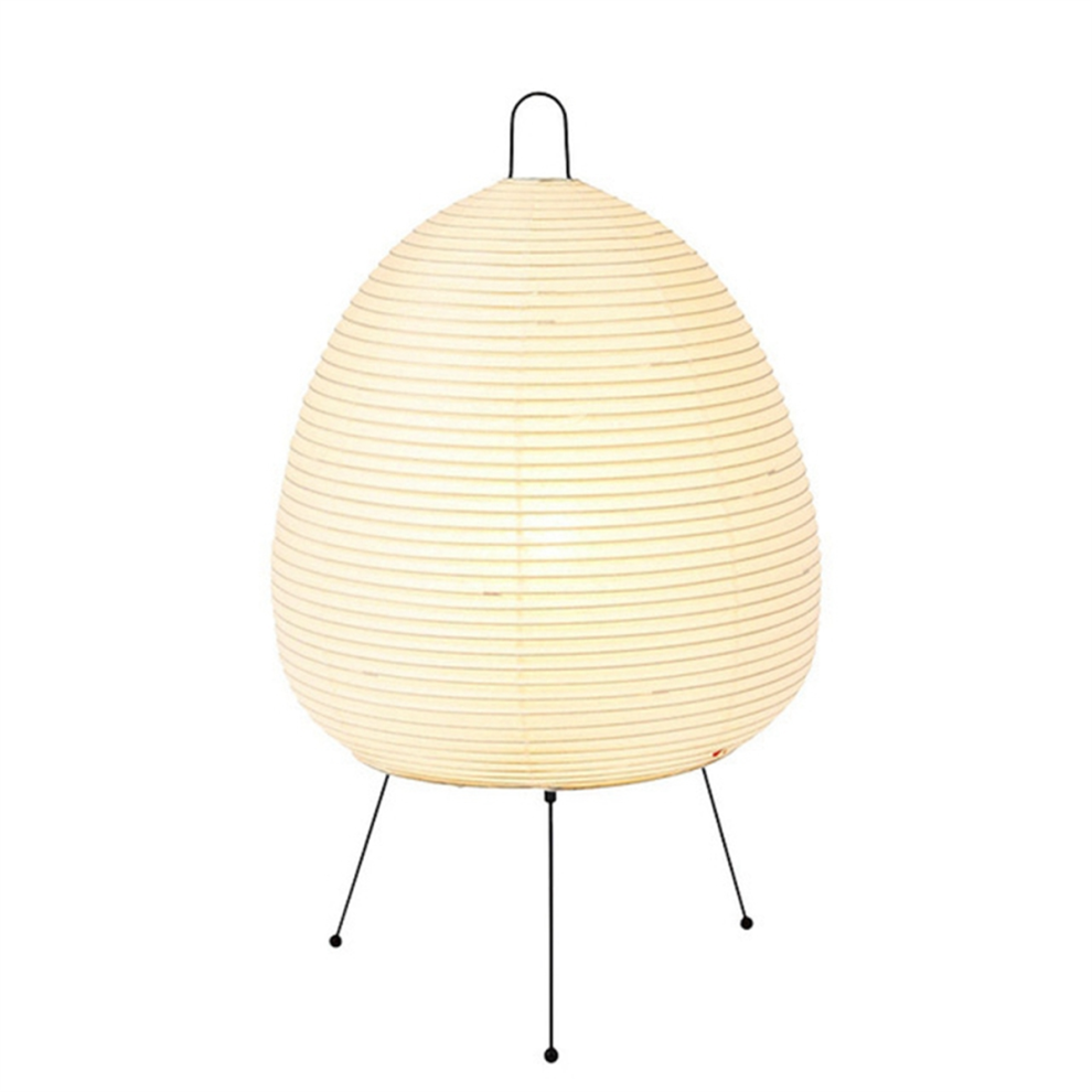 Lanterne japonaise en papier de riz, lampe de table LED, lampadaire trépied, prise UE