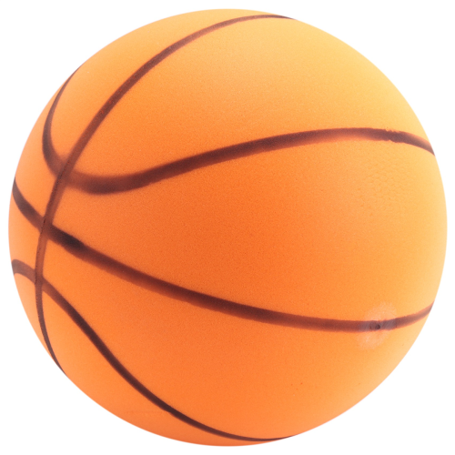 Stille basketbal dribbelen binnen, indoor training schuimbal