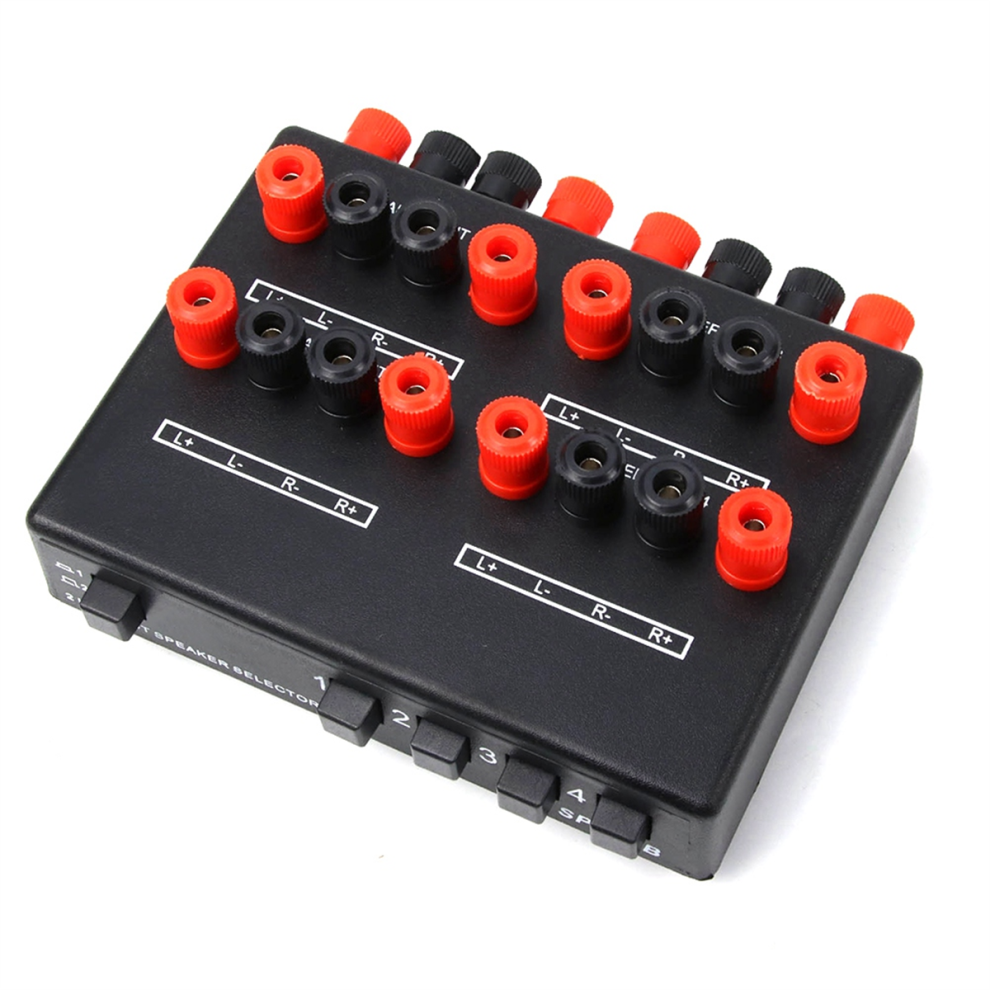 2-In-4-Out Audio Selector Amplifier Switcher Box Speaker Sp-24B 4853226366933
