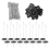 100Packs Solar Panel Guard Clips,Wire Fence Fasteners for Solar Panel 1