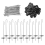 100Packs Solar Panel Guard Clips,Wire Fence Fasteners for Solar Panel 4