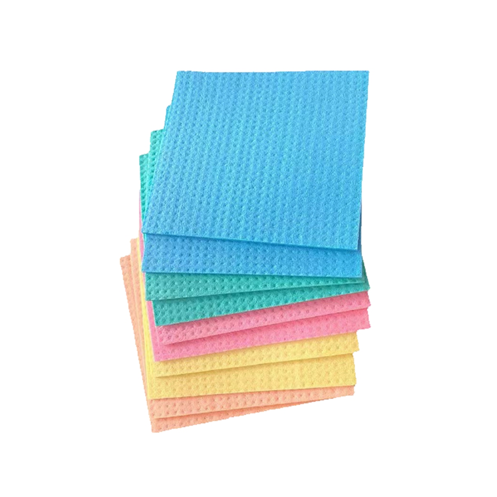 Torchons de cuisine réutilisables en cellulose, lot de 10, multicolores