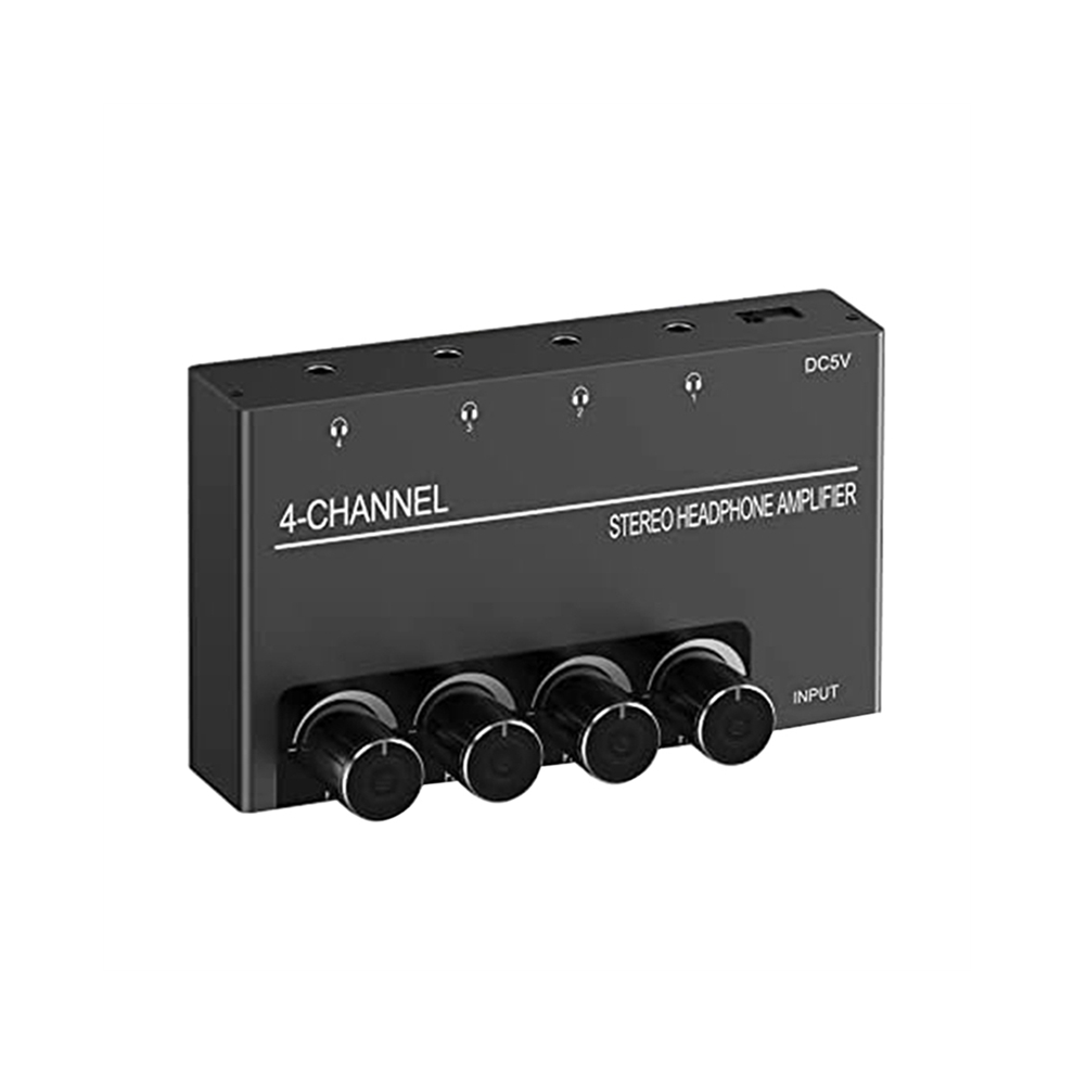 4 Channel Headphone Amplifier, With 3.5Mm Output &3.5Mm Audio Input 4853226372880