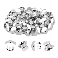 40PCS Locking Pin Back Metal Pin Backing for Brooch Enamel Lapel