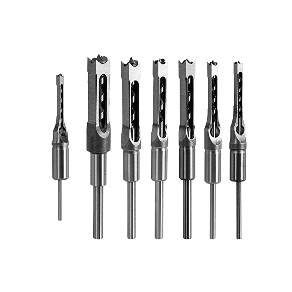 7 Pezzi, Scalpello Per Mortasa A Foro Quadrato Da 1/2 Pollice, 1/4 Pollice, 3/4 Pollice, 3/8 Pollice