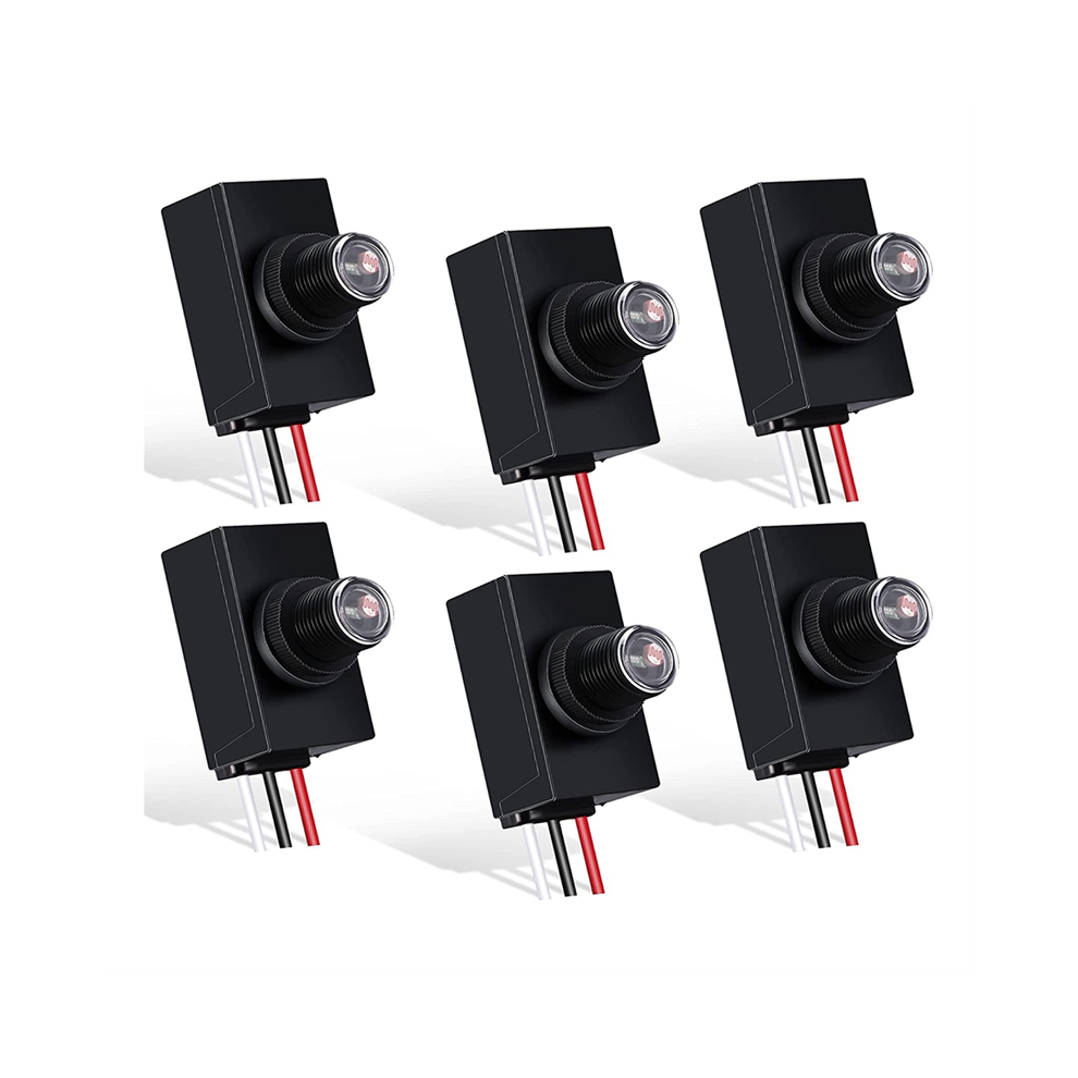 6 Confezioni Di Sensori Crepuscolari Per Illuminazione Esterna, Interruttore 120-277 V