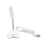 Microfono USB per laptop, microfono vocale ad alta sensibilità, mini per PC, bianco 4